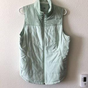 Mint Green North Face Vest